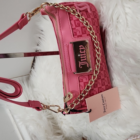 🔹️Juicy Couture🔹️ Pink Lemonade Miss Juicy Crossbody Bag + Wallet Set bundle - Picture 6 of 9